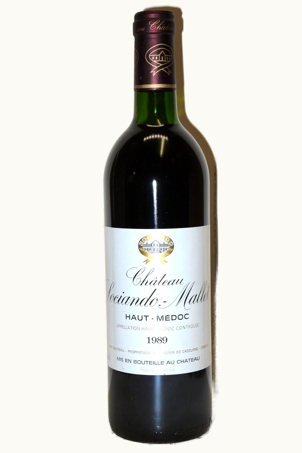 Sociando Mallet Sociando Mallet Haut-Medoc Bordeaux, 1989
