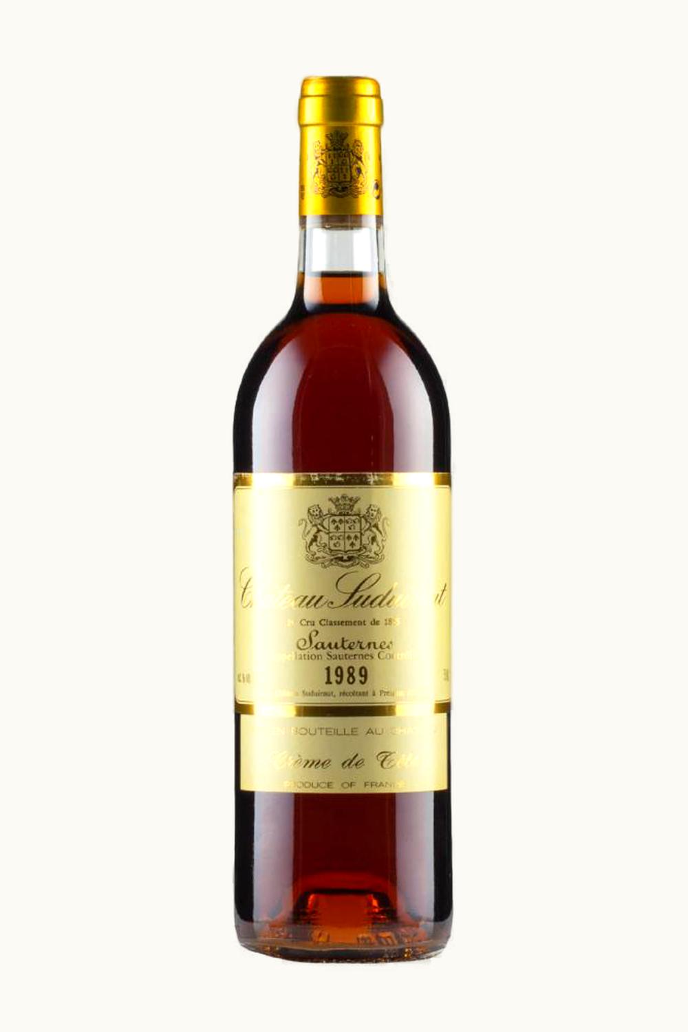 Château Suduiraut Château Suduiraut Sauternes Bordeaux, 1989