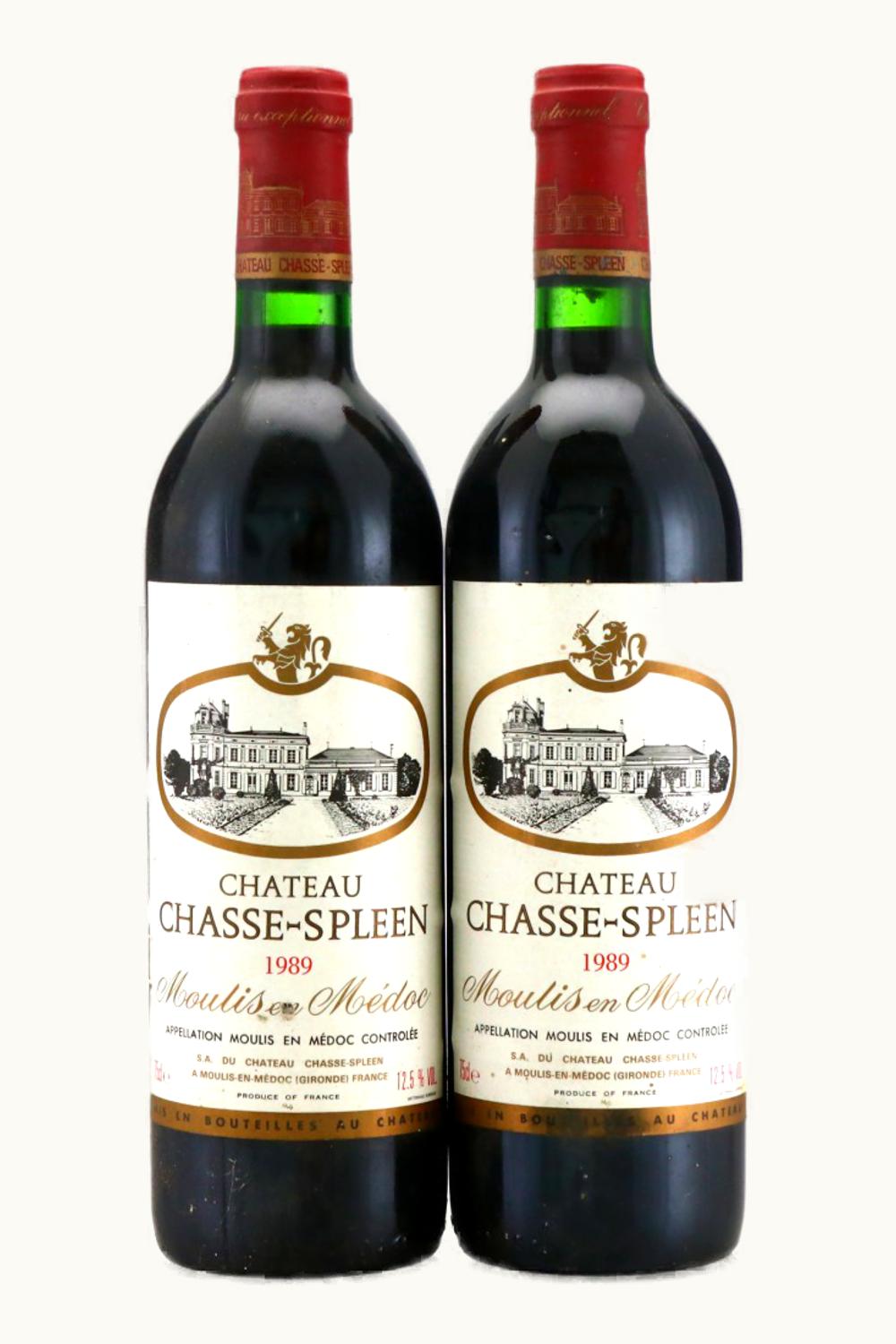 Château Chasse-Spleen Chasse Spleen Moulis Medoc Bordeaux, 1989