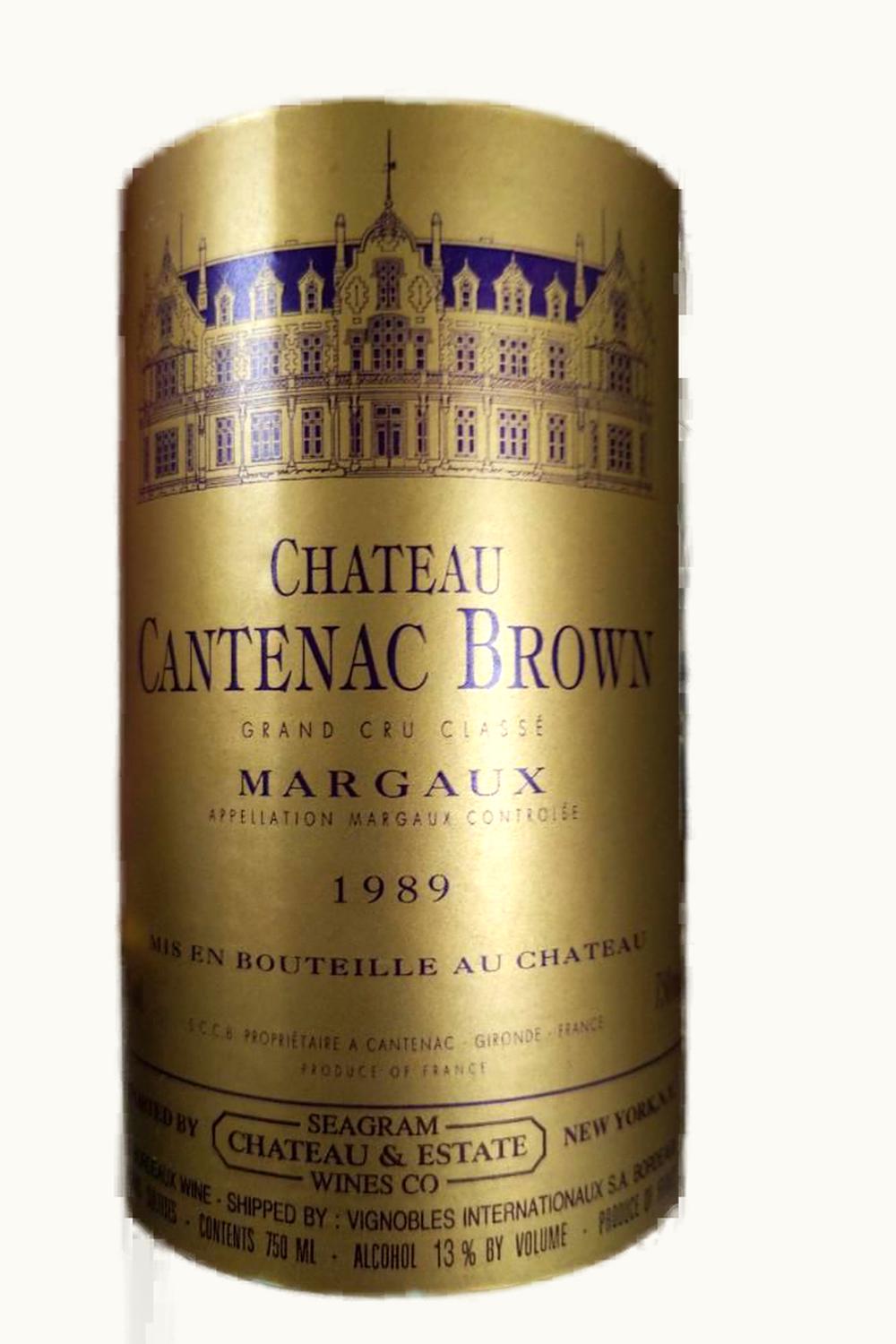 Château Cantenac Brown Château Cantenac Brown Margaux Medoc Bordeaux, 1989