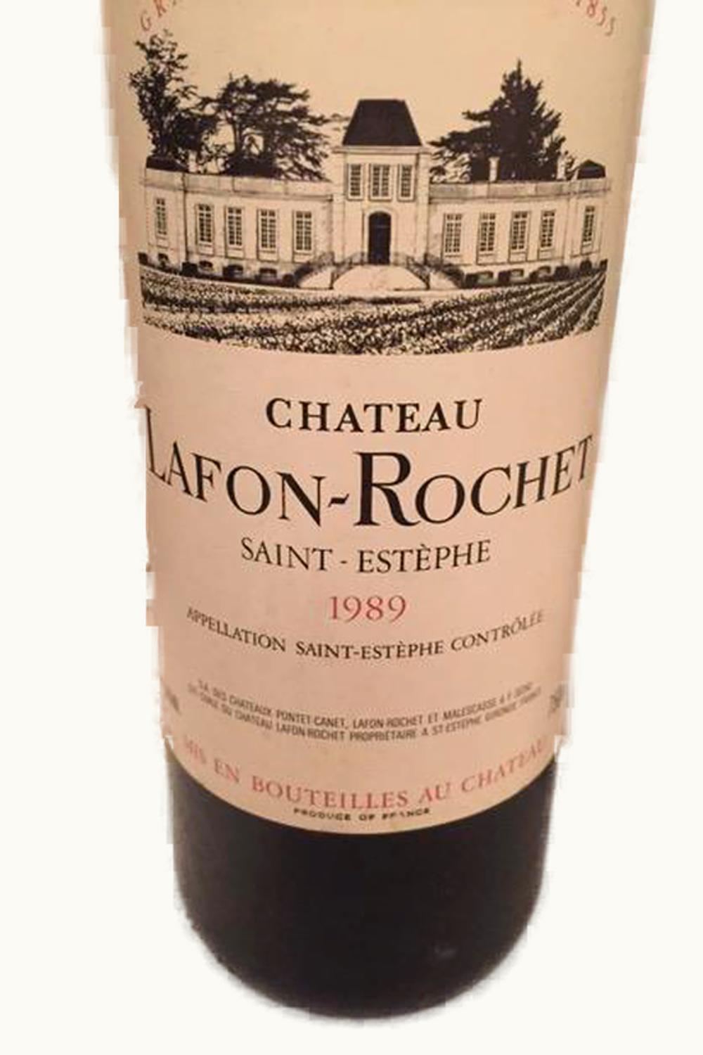 Château Lafon-Rochet Château Lafon-Rochet St-Estephe Medoc Bordeaux, 1989