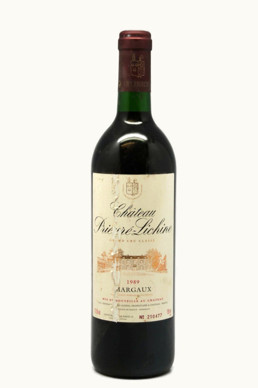 Château Prieuré-Lichine Château Prieuré-Lichine Margaux Medoc Bordeaux, 1989