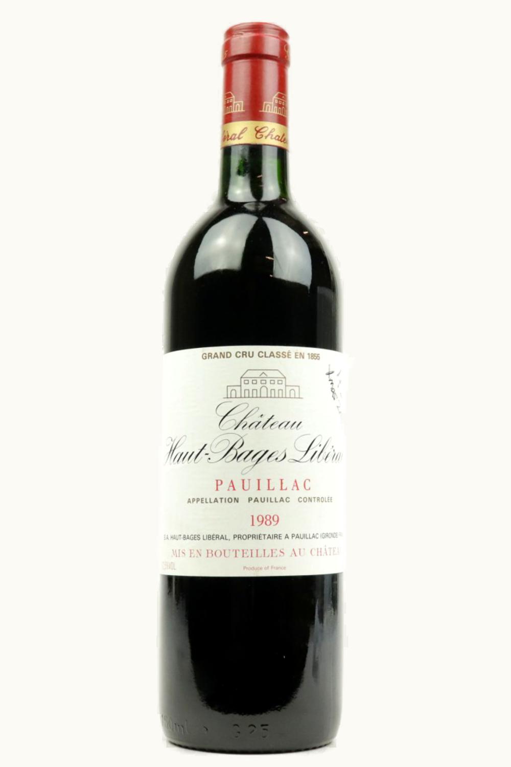 Haut Bages Libéral Haut Bages Libéral Pauillac Medoc Bordeaux, 1989