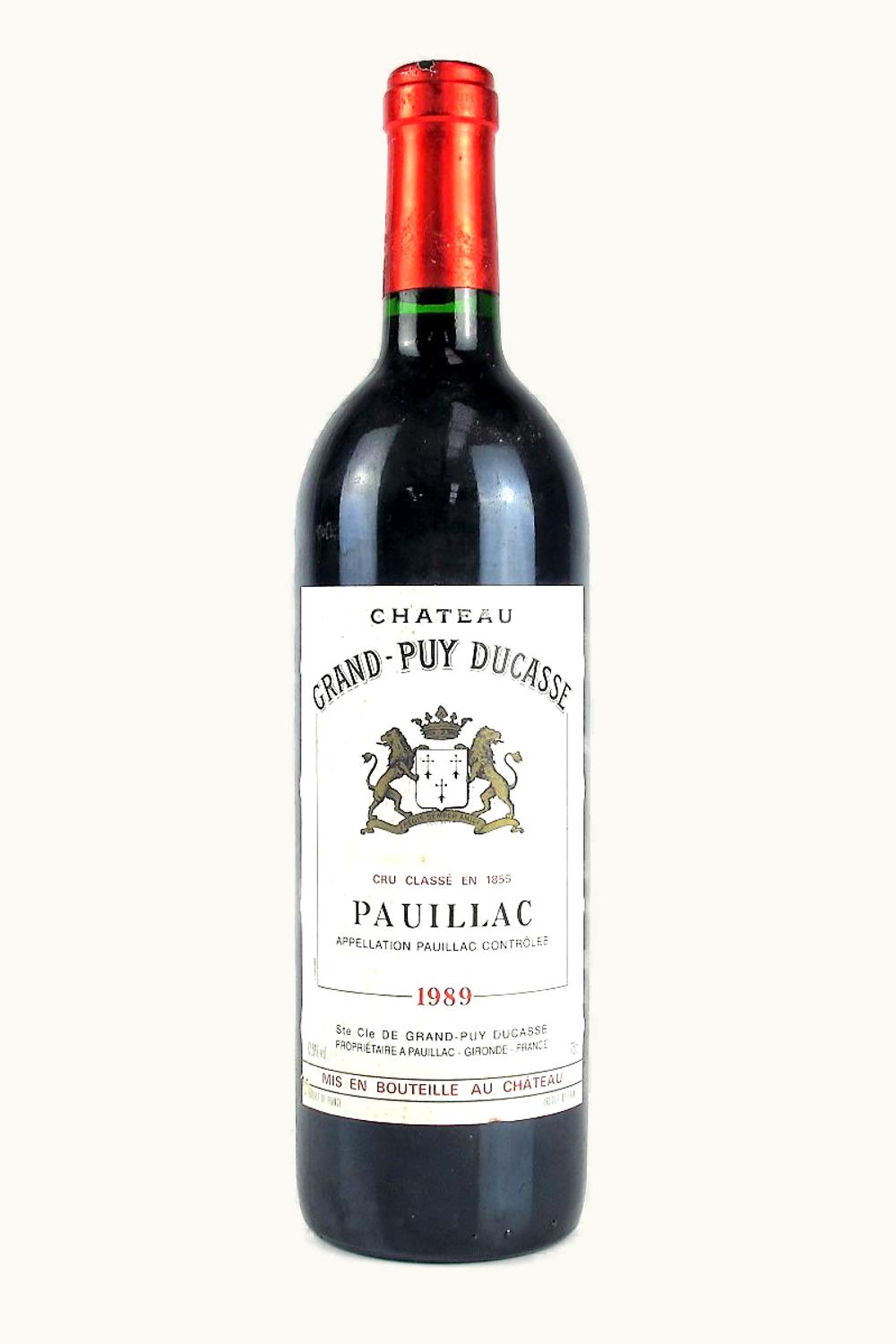 Château Grand-Puy Ducasse Château Grand-Puy Ducasse Pauillac Medoc Bordeaux, 1989