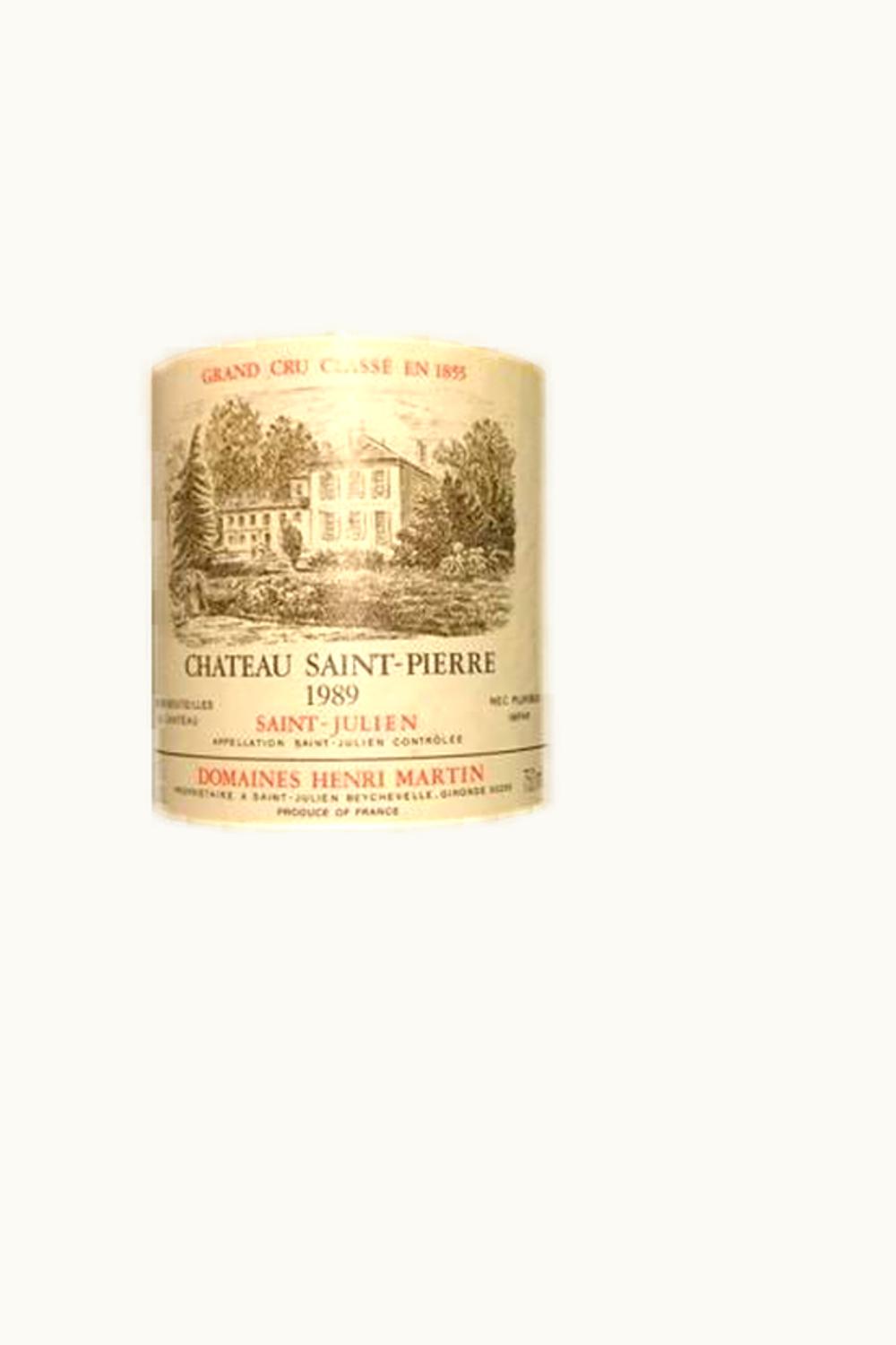 Château Saint-Pierre Château Saint-Pierre St-Julien Medoc Bordeaux, 1989