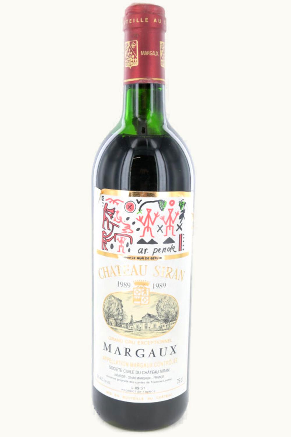 Château Siran Siran Margaux Medoc Bordeaux, 1989