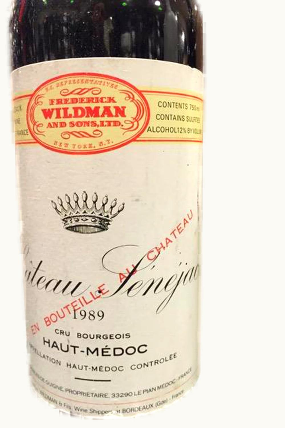 Sénéjac Senejac Haut-Medoc Bordeaux, 1989