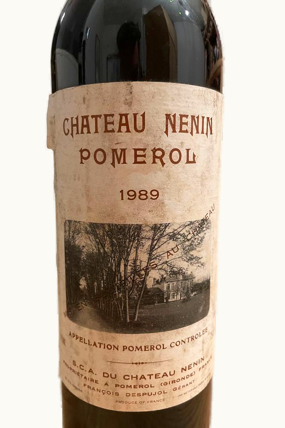 Château Nenin Nenin Pomerol Bordeaux, 1989