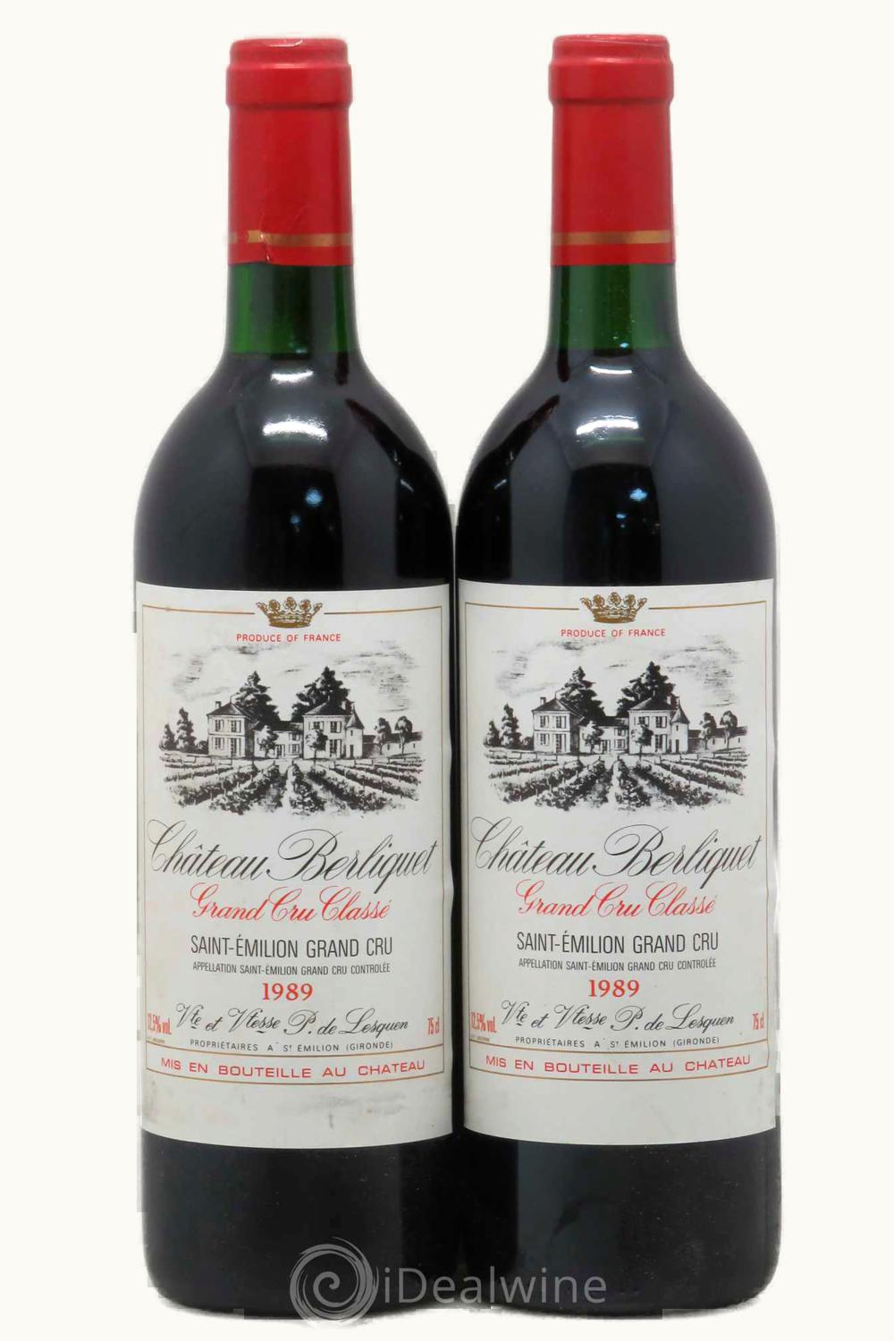 Berliquet Berliquet St-Emilion Grand Cru Bordeaux, 1989