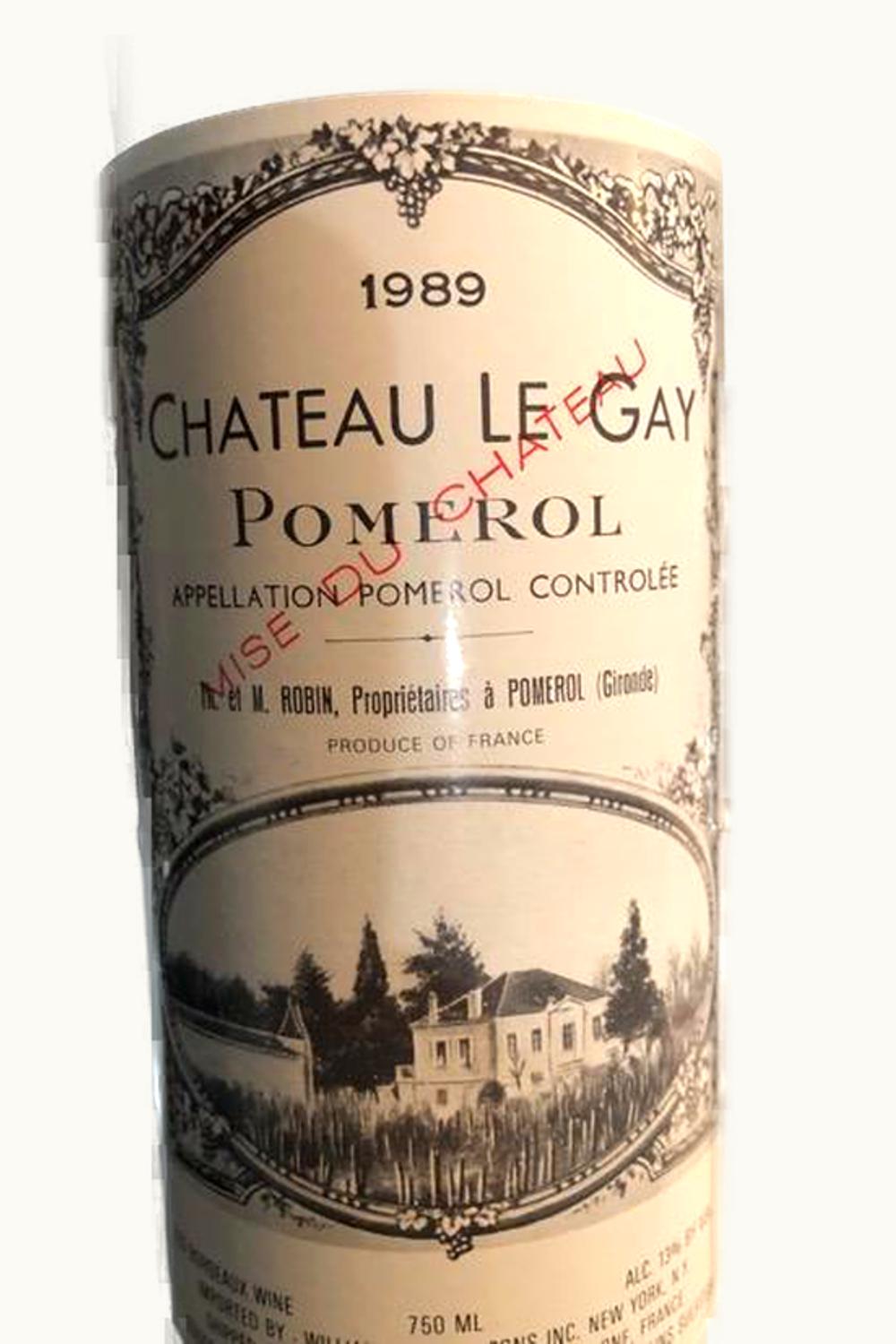 Le Gay Le Gay Pomerol Bordeaux, 1989