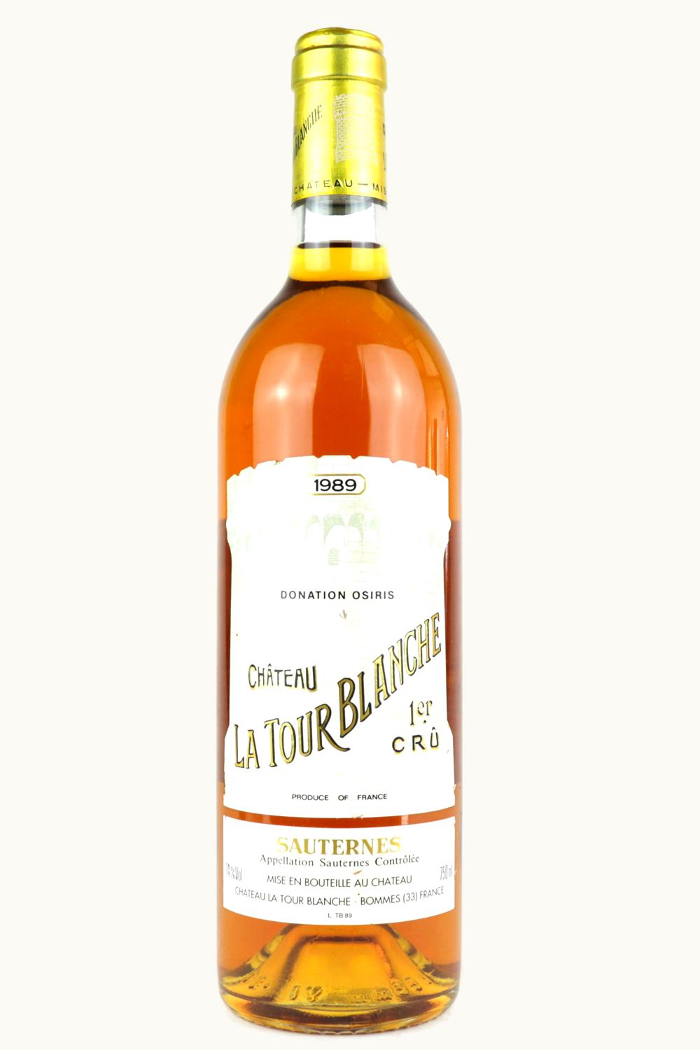 Château La Tour Blanche Château La Tour Blanche Sauternes Bordeaux, 1989