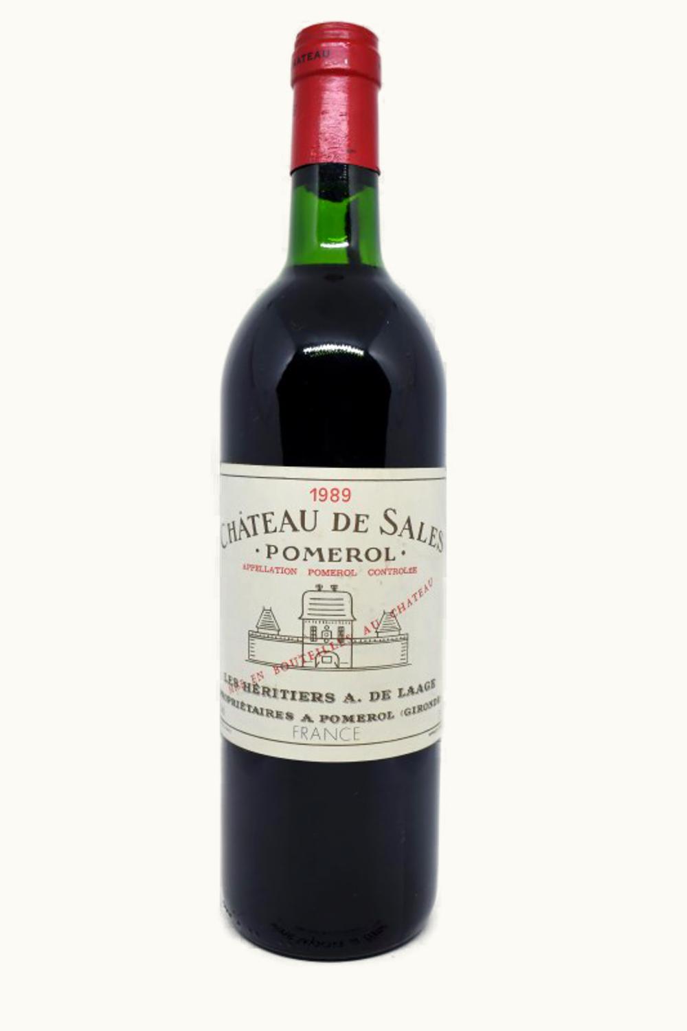 De Sales De Sales Pomerol Bordeaux, 1989