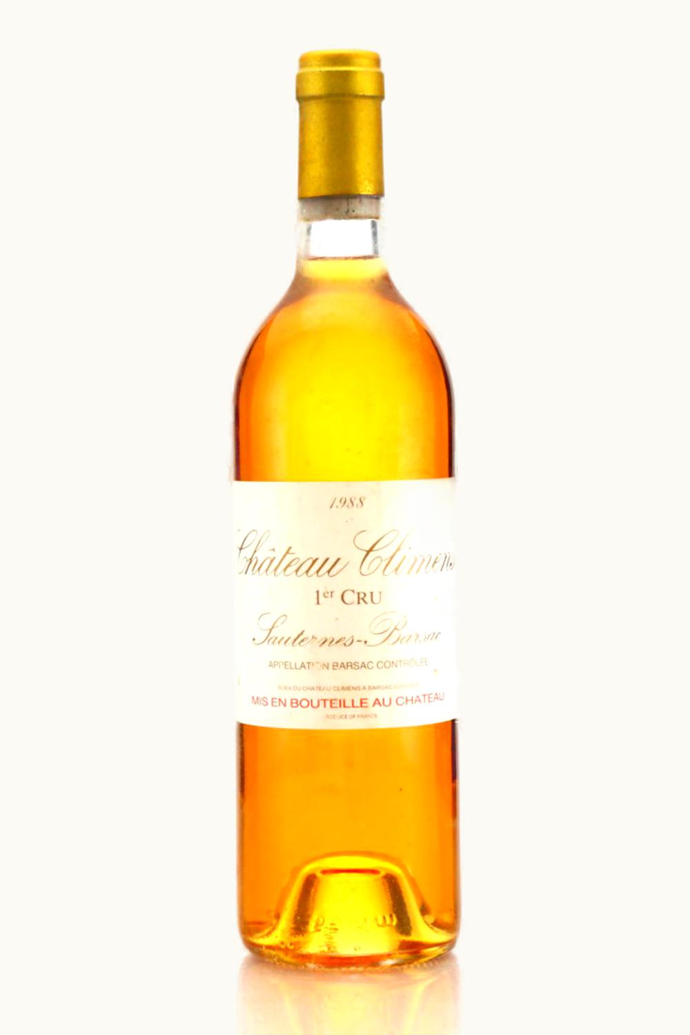 Château Climens Château Climens Barsac Sauternes Bordeaux, 1988