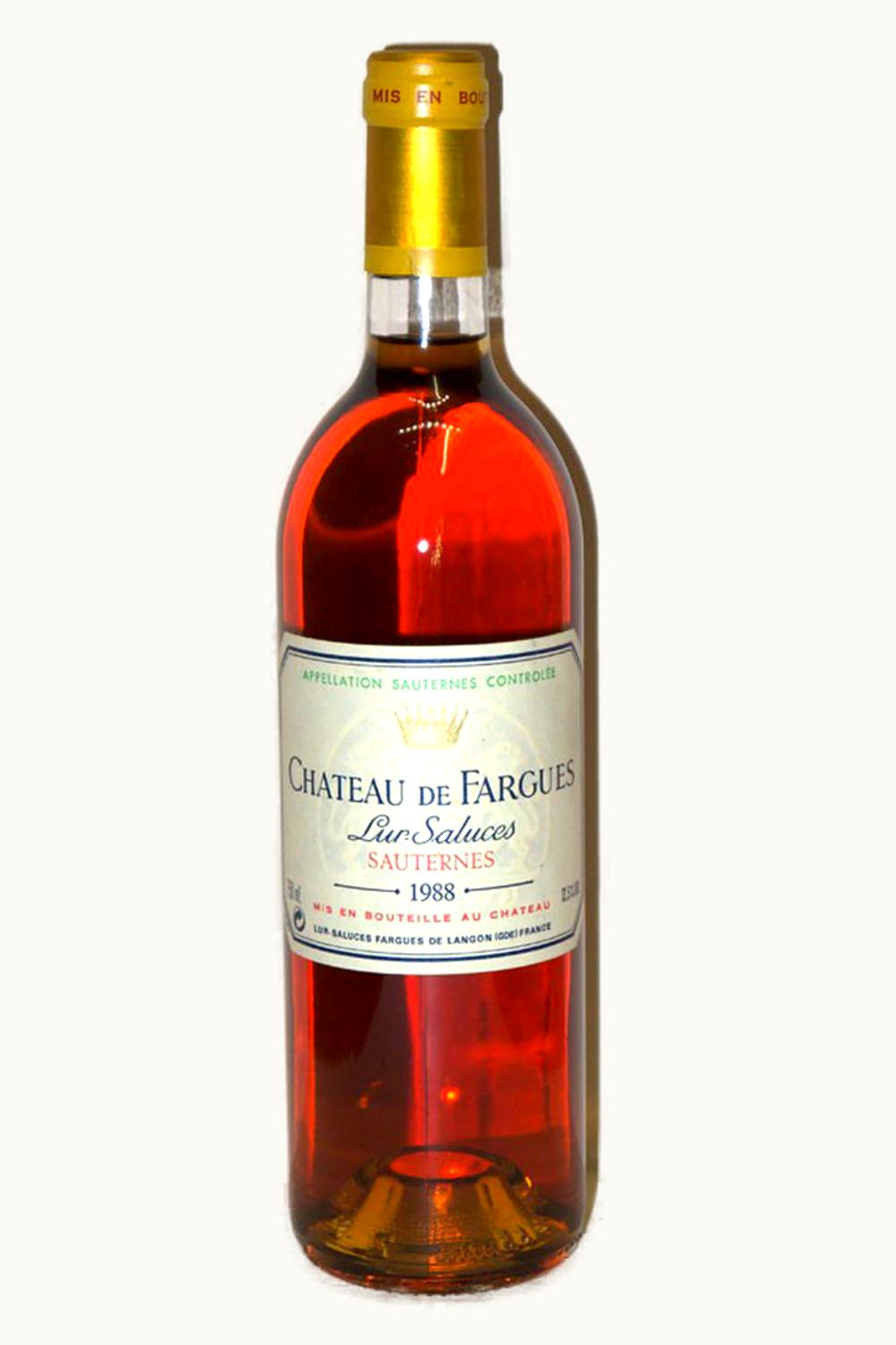 De Fargues De Fargues Sauternes Bordeaux, 1988