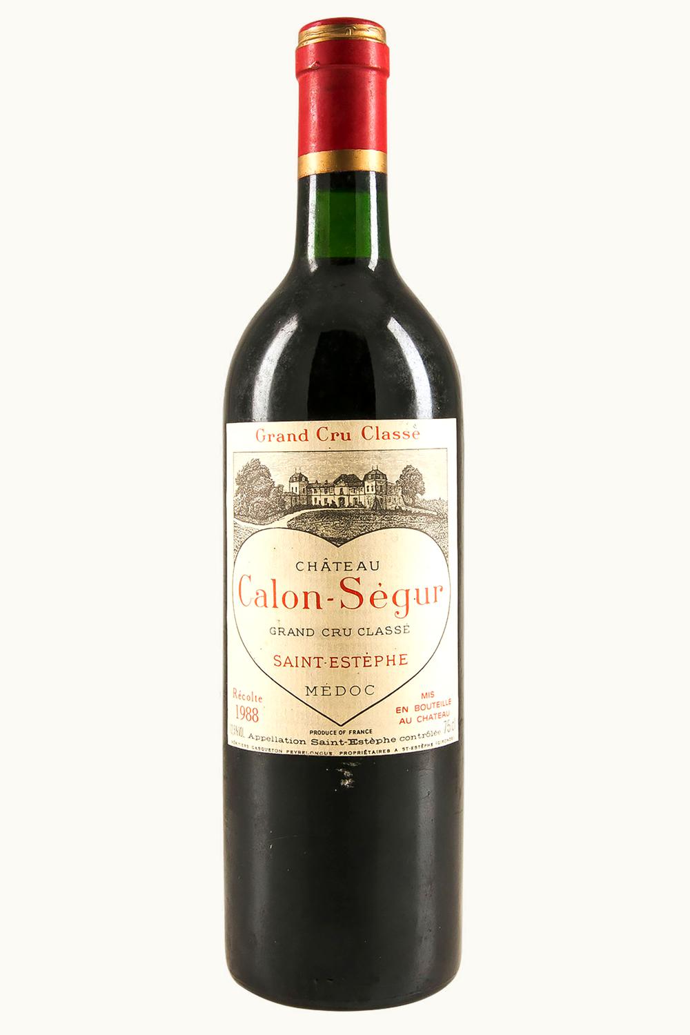 Château Calon-Ségur Château Calon-Ségur St-Estephe Medoc Bordeaux, 1988