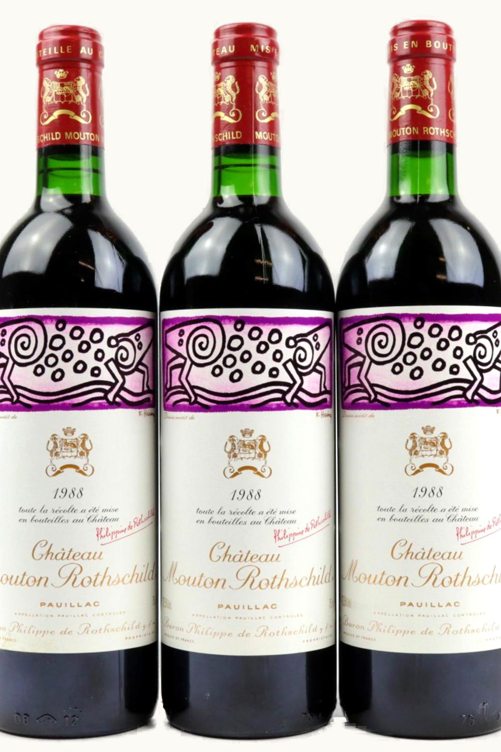 Château Mouton Rothschild Château Mouton Rothschild Pauillac Medoc Bordeaux, 1988