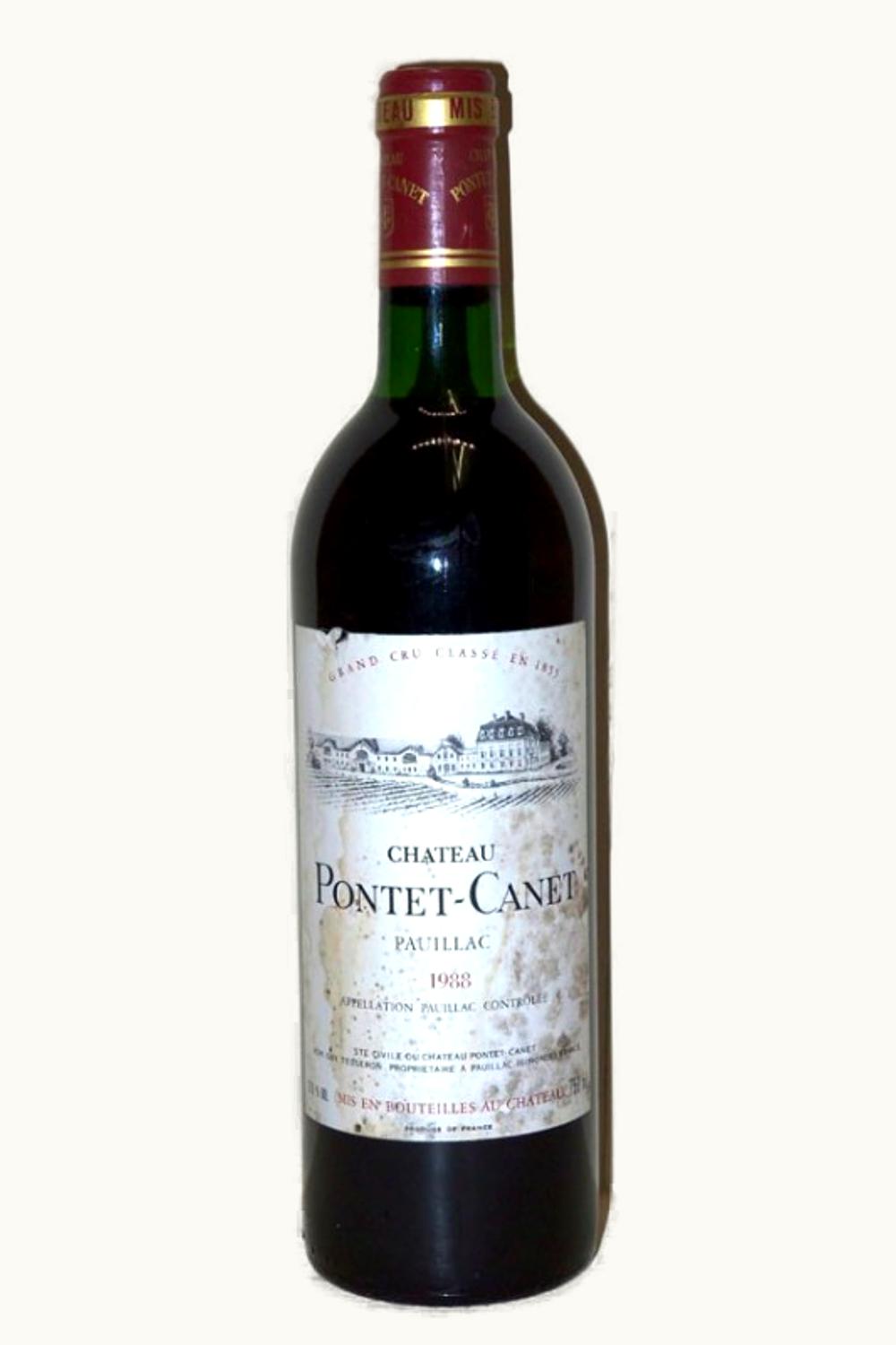Château Pontet-Canet Château Pontet-Canet Pauillac Medoc Bordeaux, 1988
