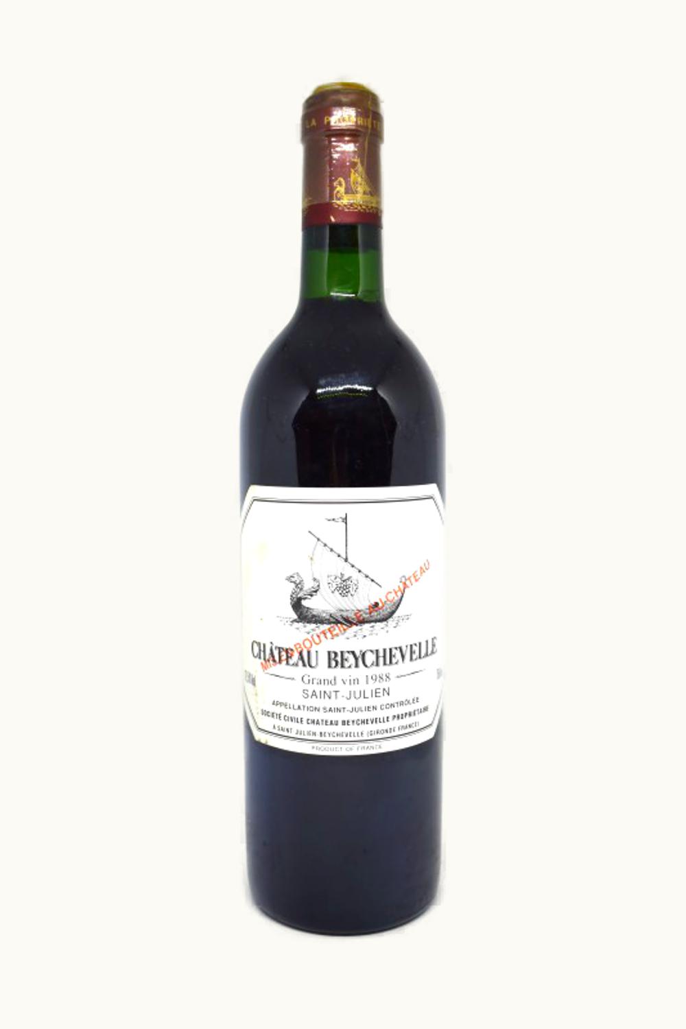Château Beychevelle Château Beychevelle St-Julien Medoc Bordeaux, 1988