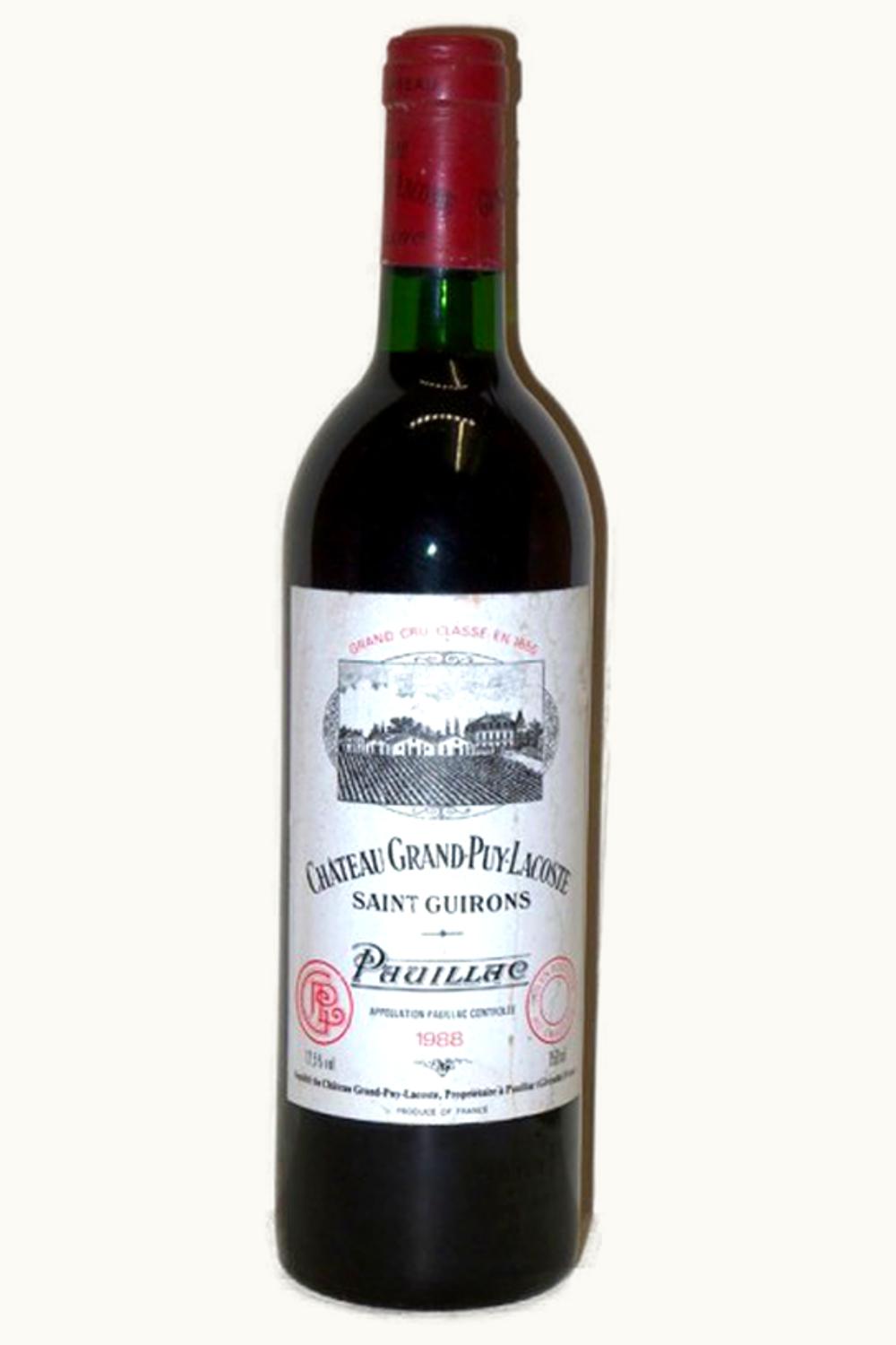 Château Grand-Puy-Lacoste Château Grand-Puy-Lacoste Pauillac Medoc Bordeaux, 1988 UZ0641788