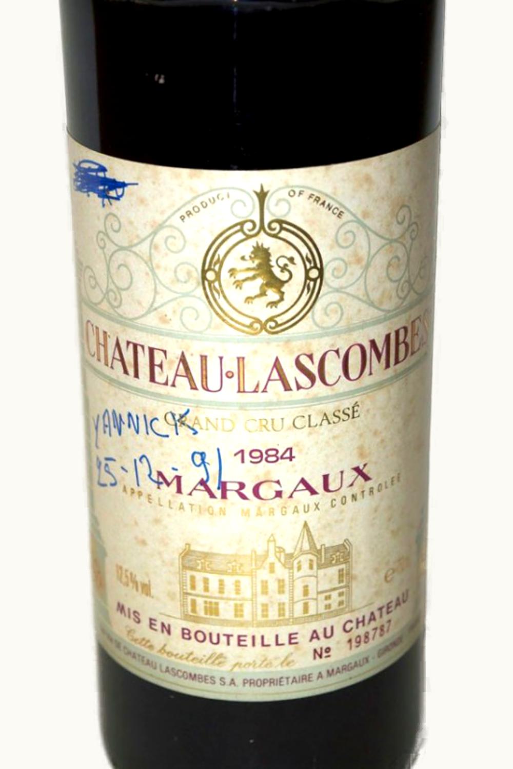 Château Lascombes Château Lascombes Margaux Medoc Bordeaux, 1988