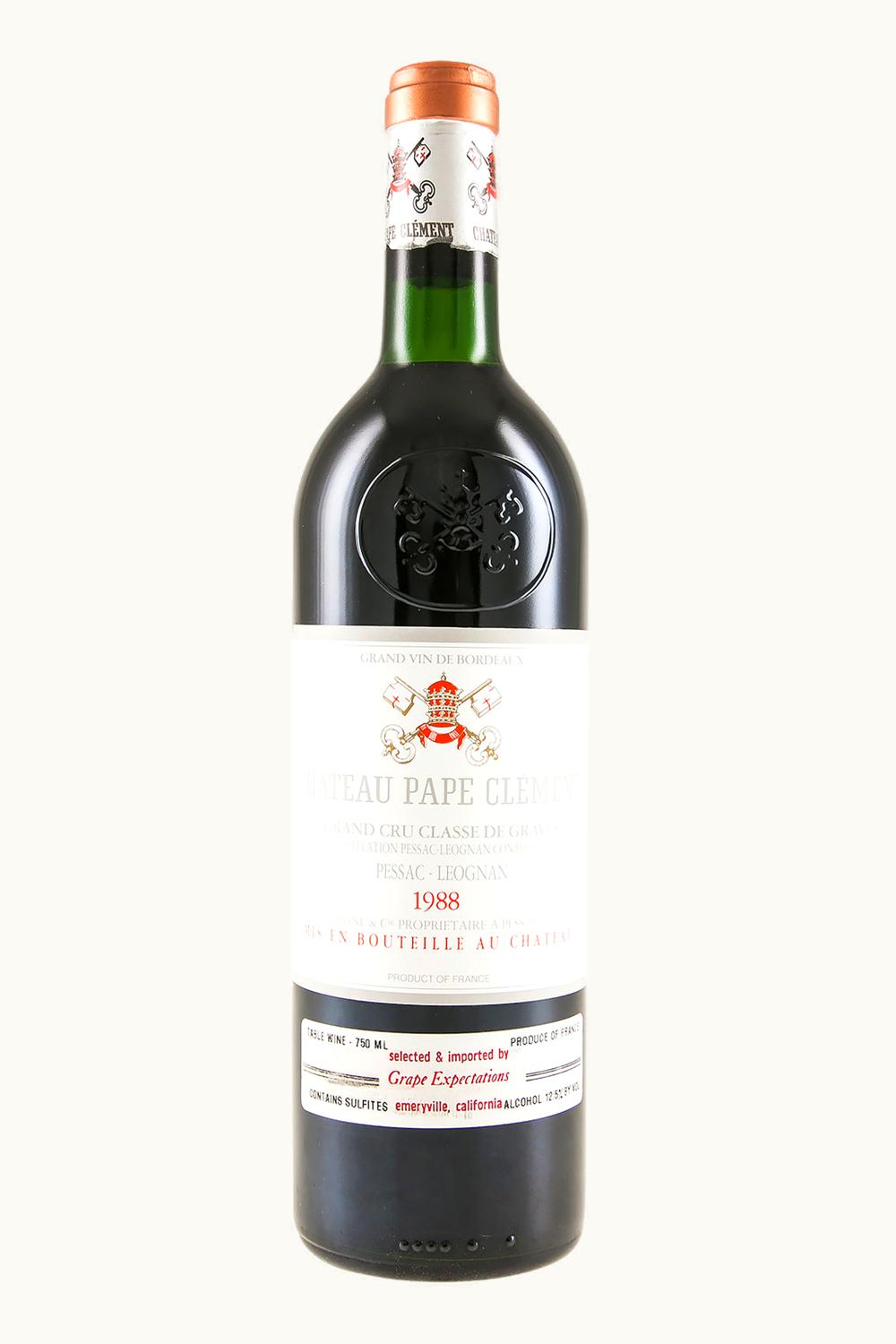 Château Pape Clément Pape Clément Pessac-Leognan Bordeaux, 1988