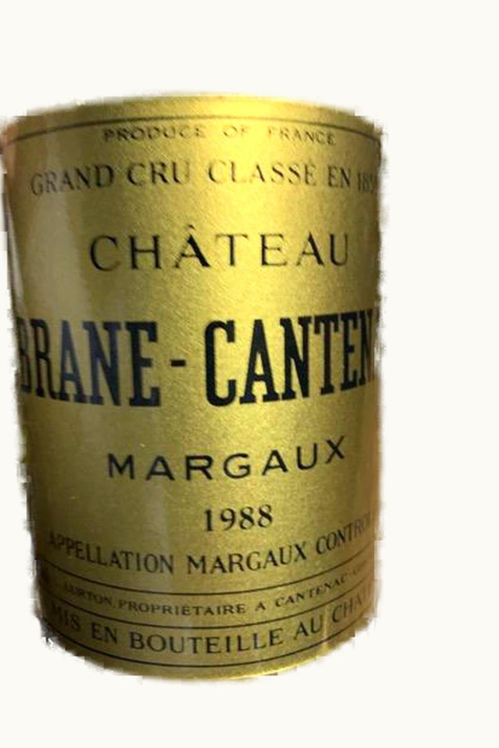 Château Brane-Cantenac Château Brane-Cantenac Margaux Medoc Bordeaux, 1988