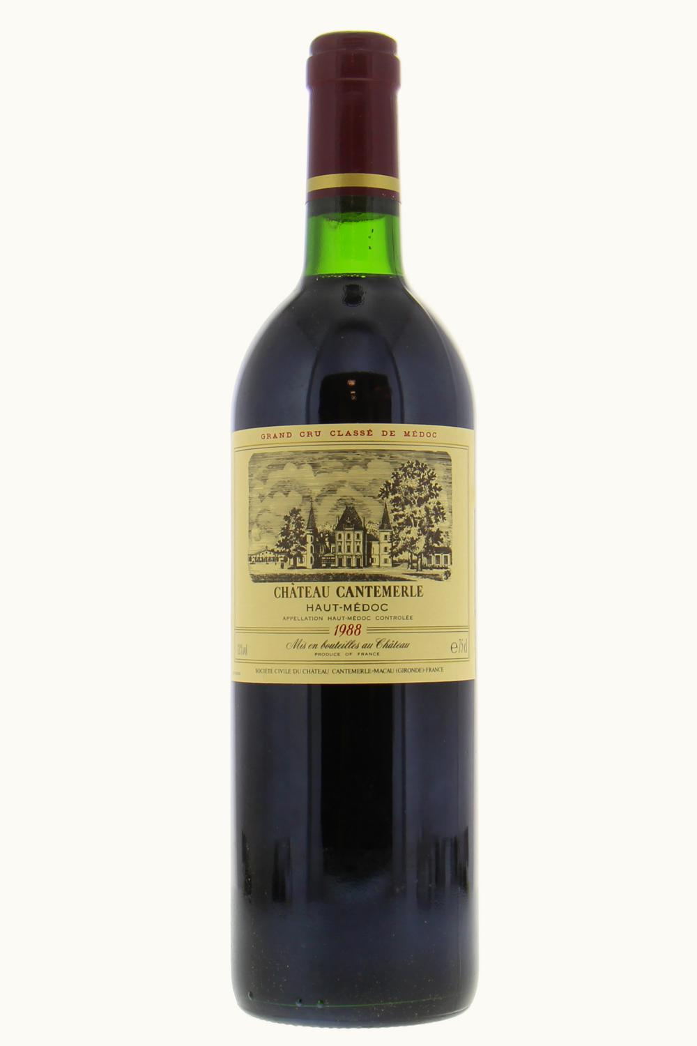 Château Cantemerle Château Cantemerle Haut-Medoc Bordeaux, 1988