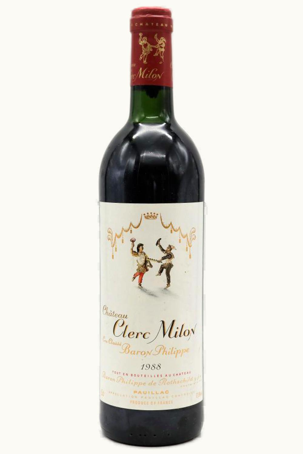 Château Clerc Milon Château Clerc Milon Pauillac Medoc Bordeaux, 1988