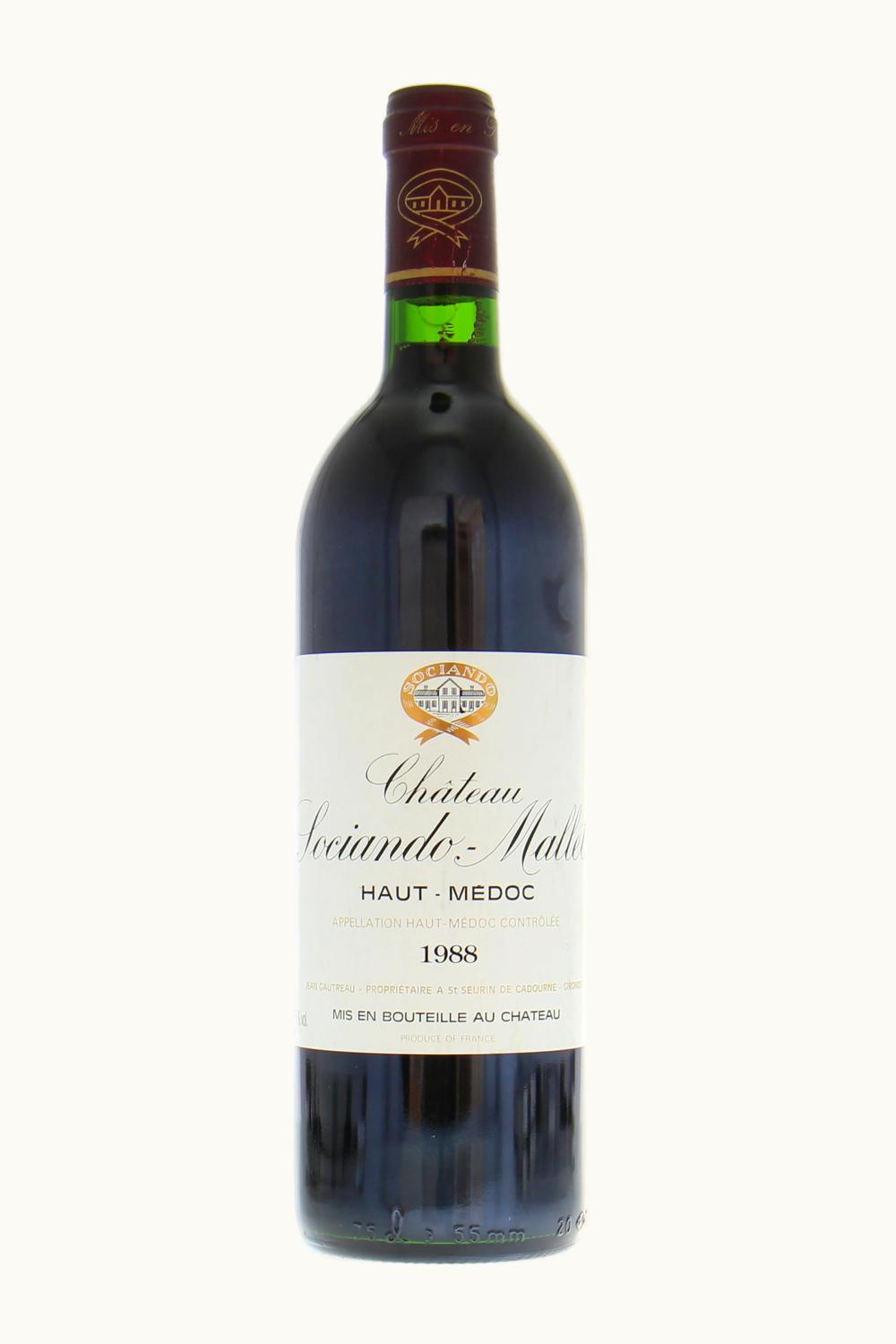 Sociando Mallet Sociando Mallet Haut-Medoc Bordeaux, 1988