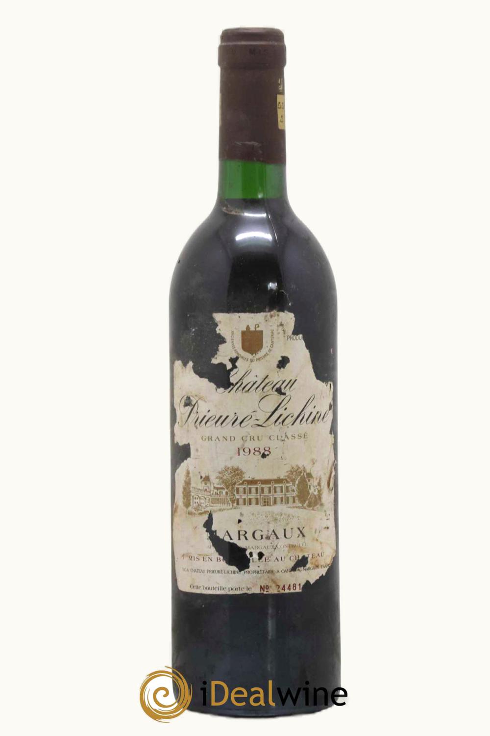 Château Prieuré-Lichine Château Prieuré-Lichine Margaux Medoc Bordeaux, 1988