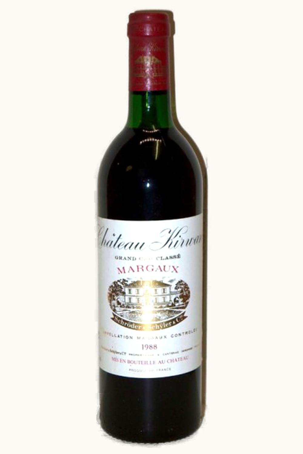 Château Kirwan Château Kirwan Margaux Medoc Bordeaux, 1988