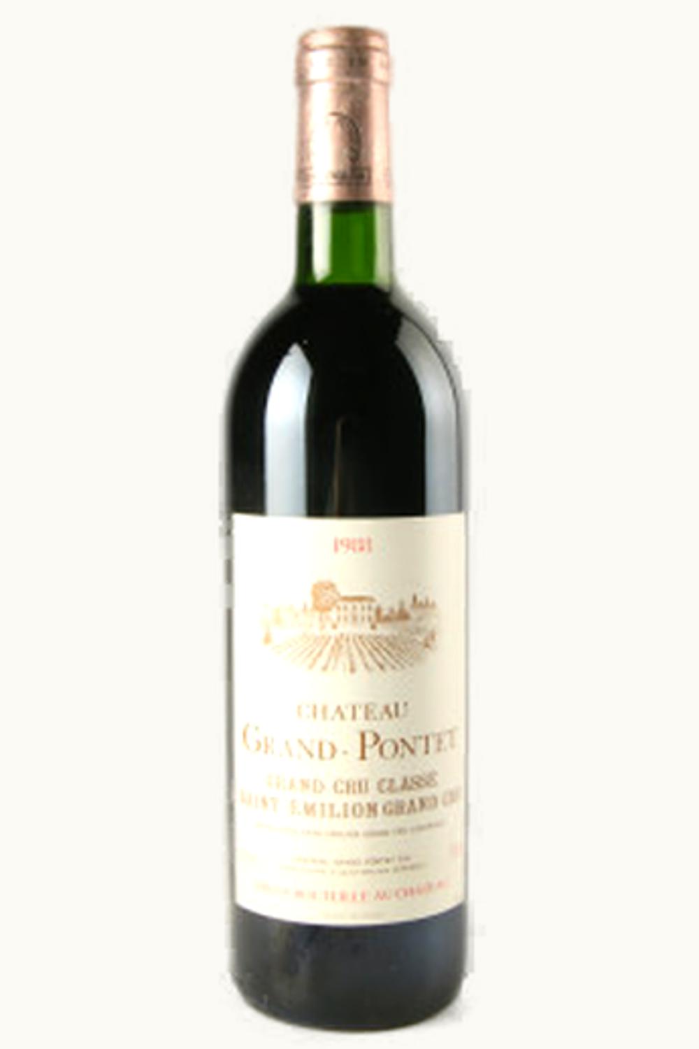 Grand Pontet Cru Grand Pontet Cru St-Emilion Bordeaux, 1988