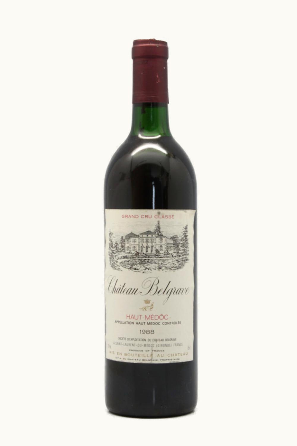 Château Belgrave Château Belgrave Haut-Medoc Bordeaux, 1988