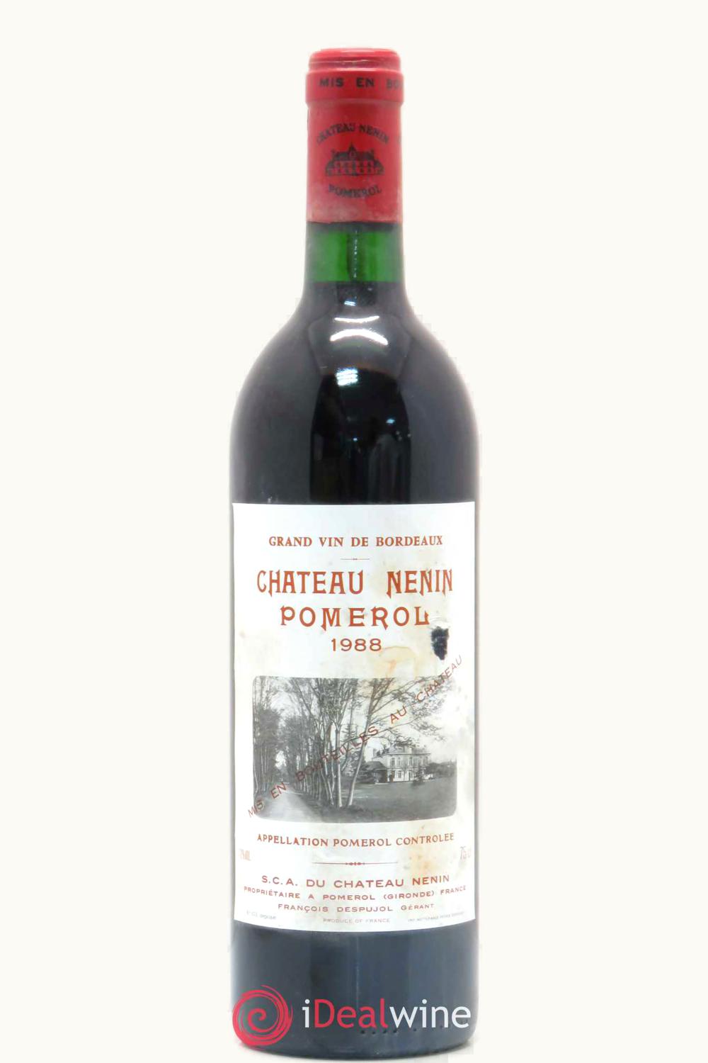 Château Nenin Nenin Pomerol Bordeaux, 1988