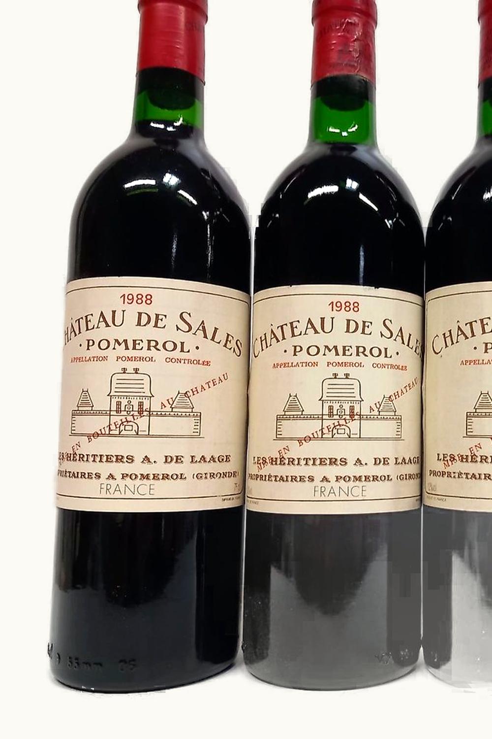 De Sales De Sales Pomerol Bordeaux, 1988