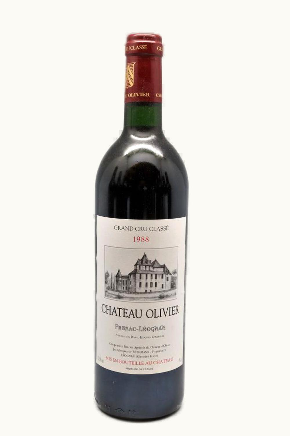 Château Olivier Olivier Pessac-Leognan Bordeaux, 1988