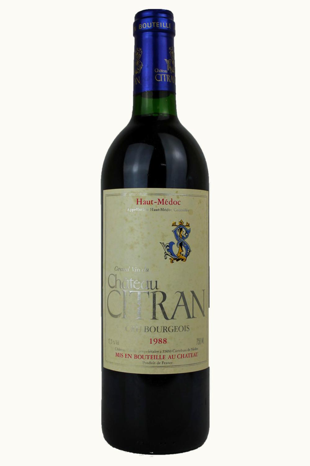 Château Citran Citran Haut-Medoc Bordeaux, 1988