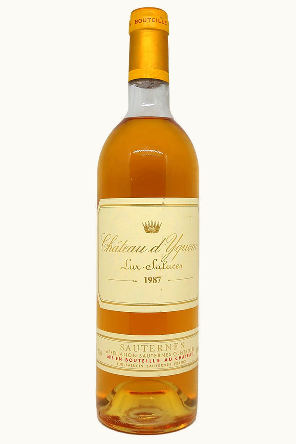 Château d'Yquem Château d'Yquem Sauternes Bordeaux, 1987