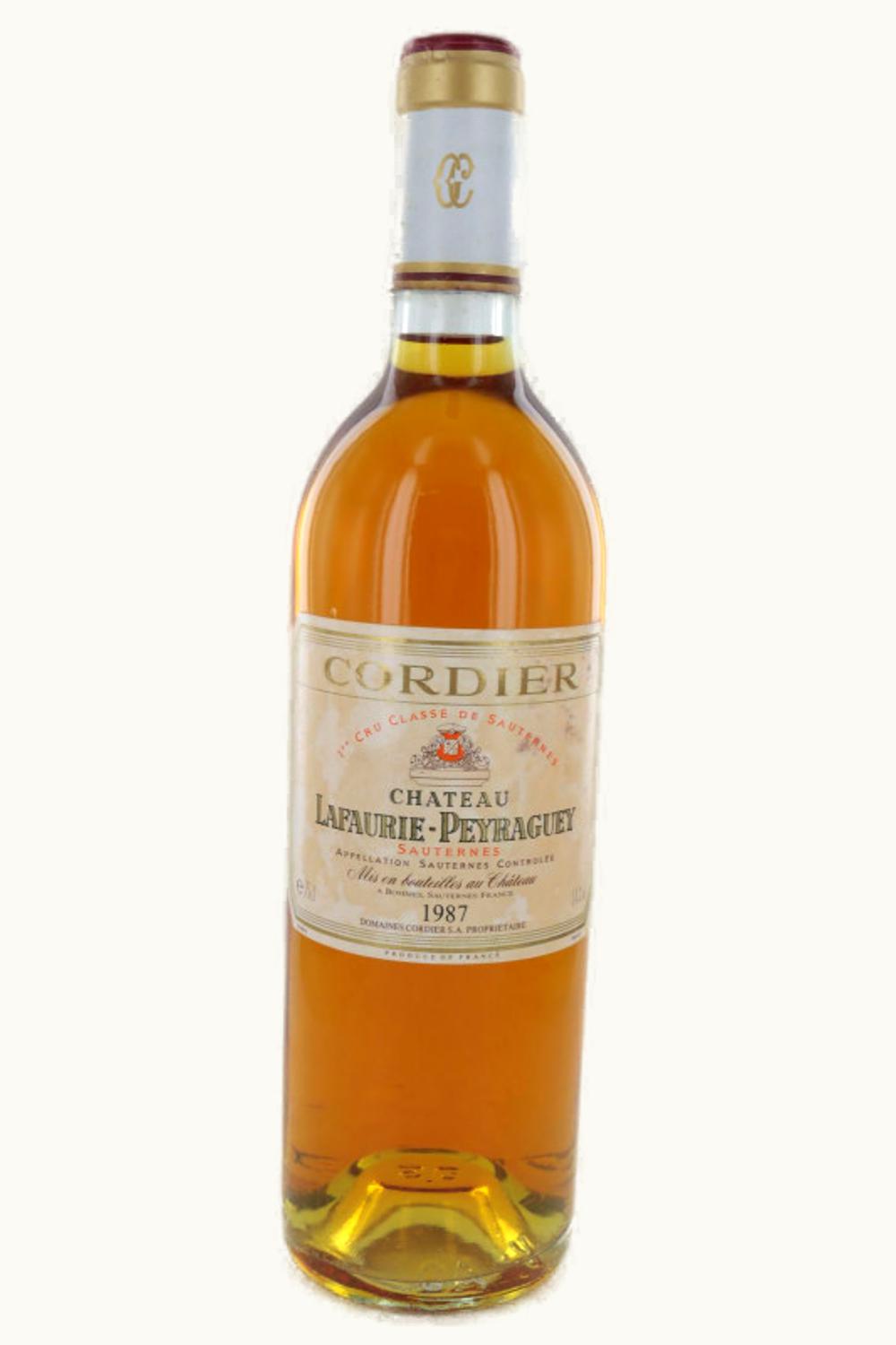 Château Lafaurie-Peyraguey Château Lafaurie-Peyraguey Sauternes Bordeaux, 1987