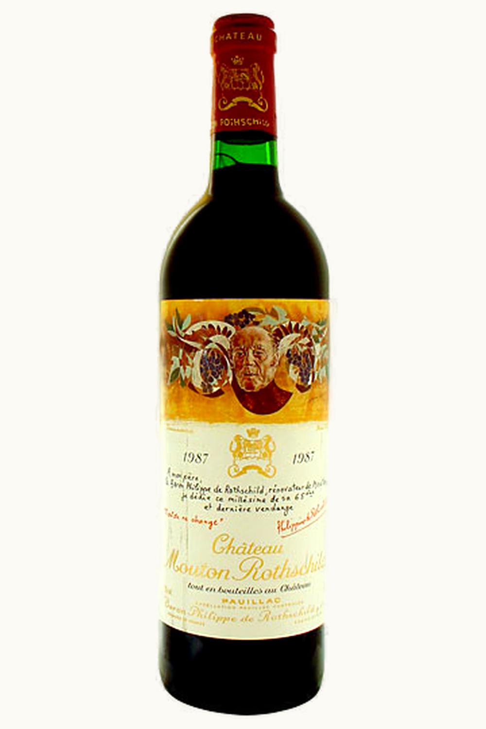 Château Mouton Rothschild Château Mouton Rothschild Pauillac Medoc Bordeaux, 1987