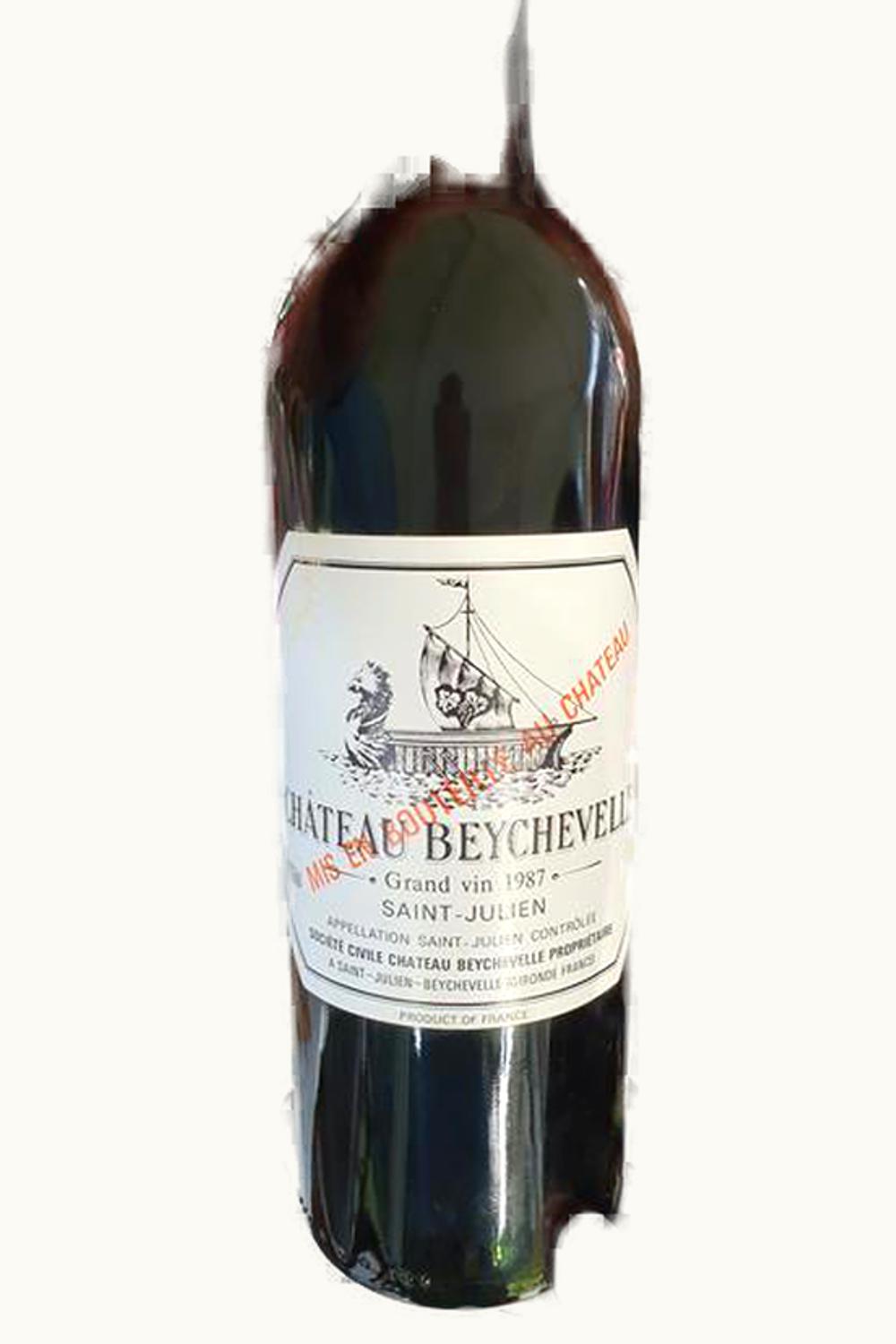 Château Beychevelle Château Beychevelle St-Julien Medoc Bordeaux, 1987