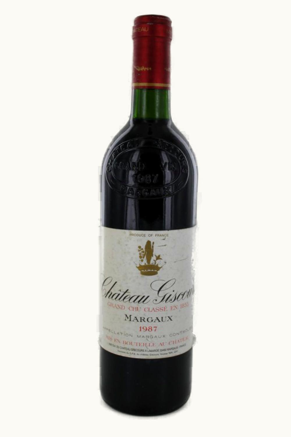 Château Giscours Château Giscours Margaux Medoc Bordeaux, 1987