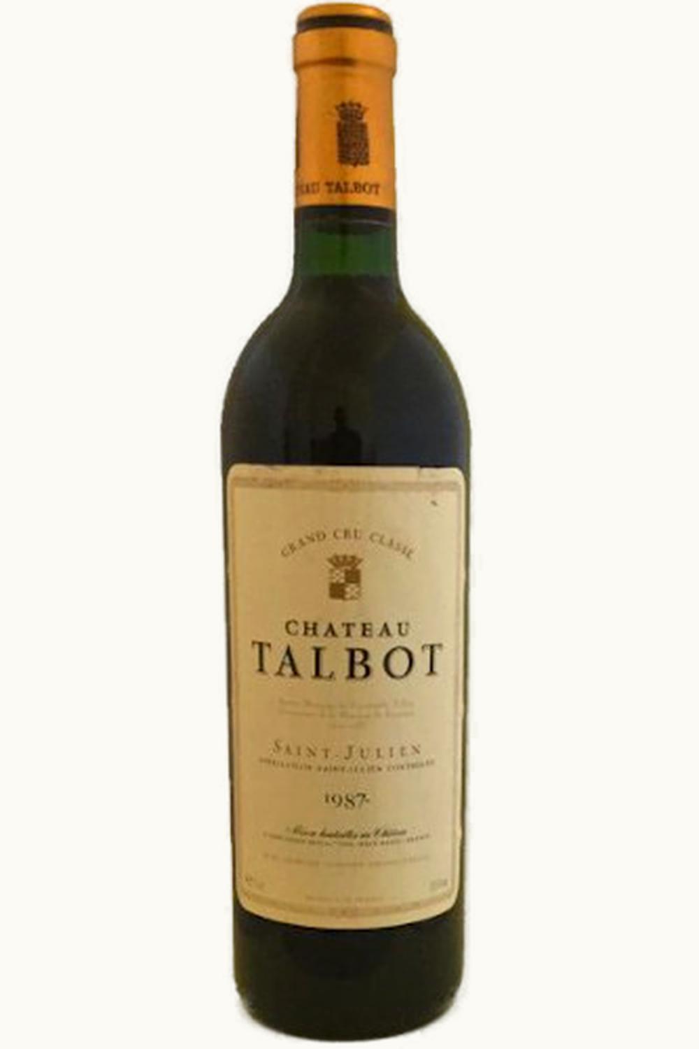 Chateau Talbot Chateau Talbot St-Julien Medoc Bordeaux, 1987