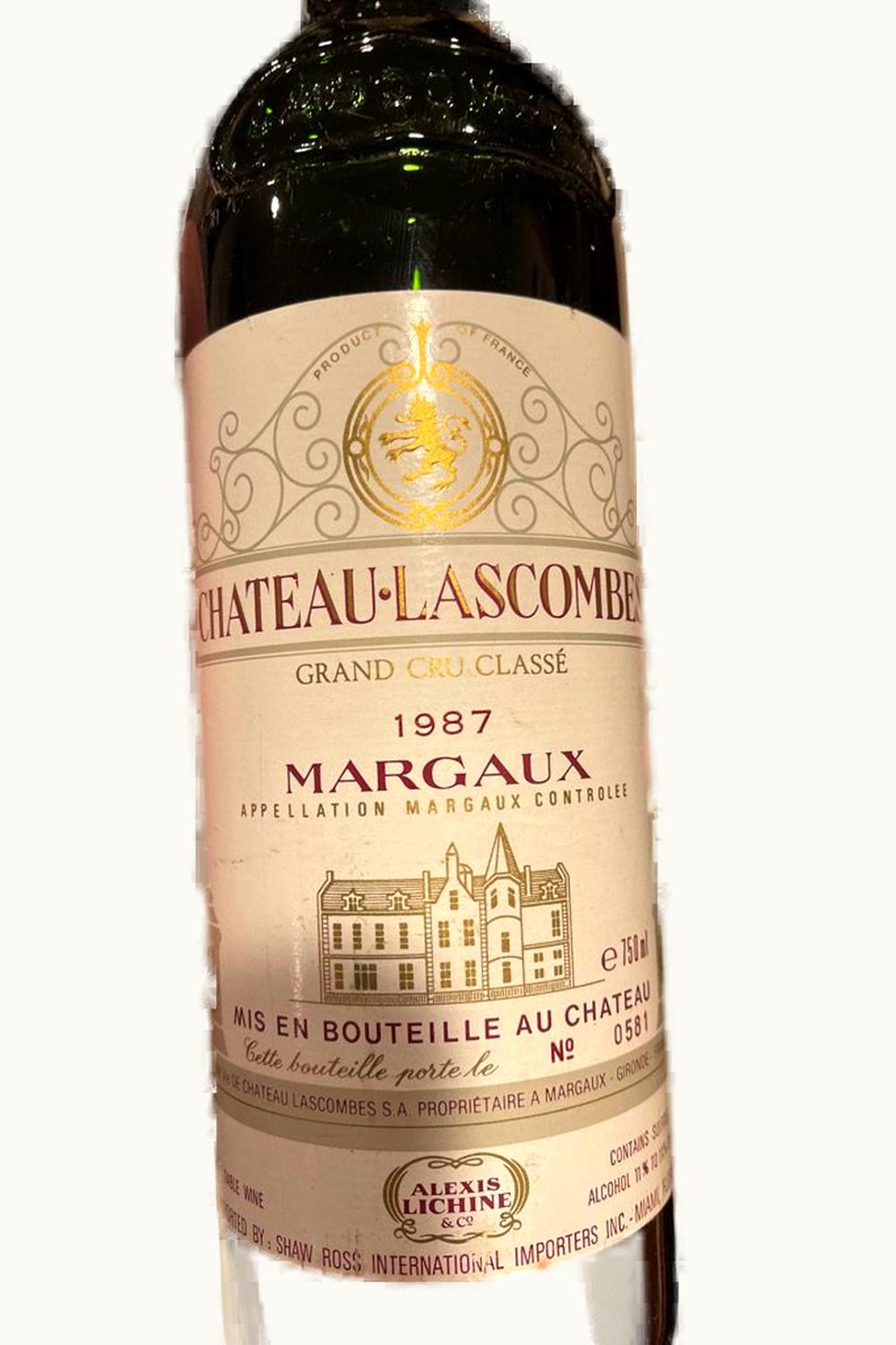 Château Lascombes Château Lascombes Margaux Medoc Bordeaux, 1987