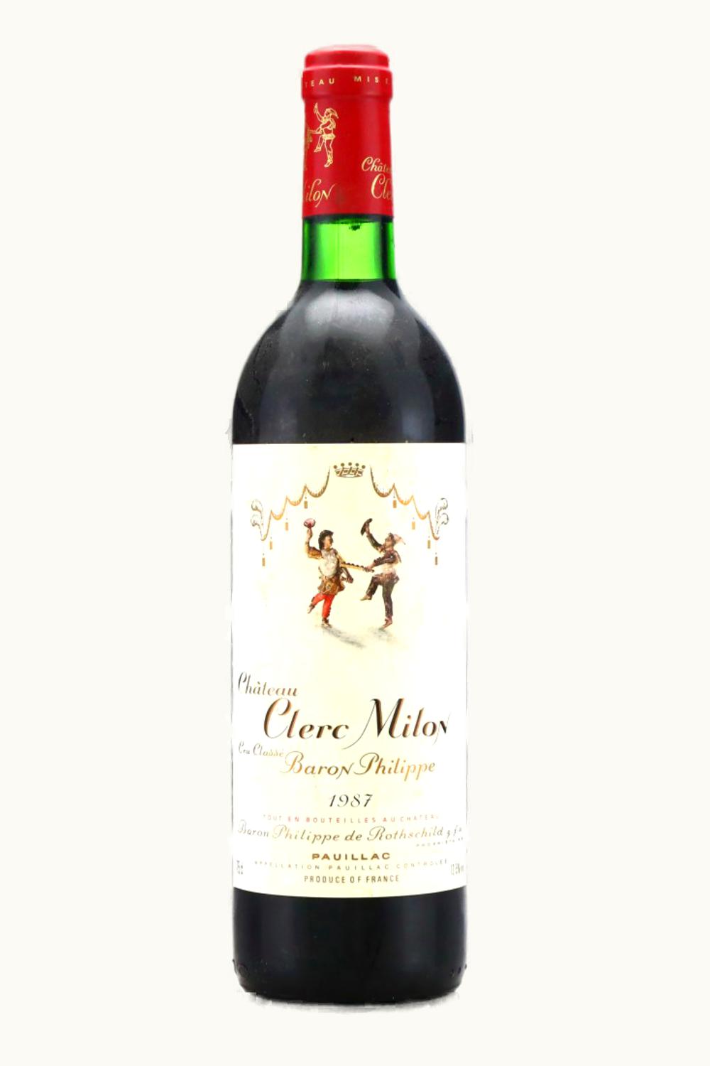 Château Clerc Milon Château Clerc Milon Pauillac Medoc Bordeaux, 1987