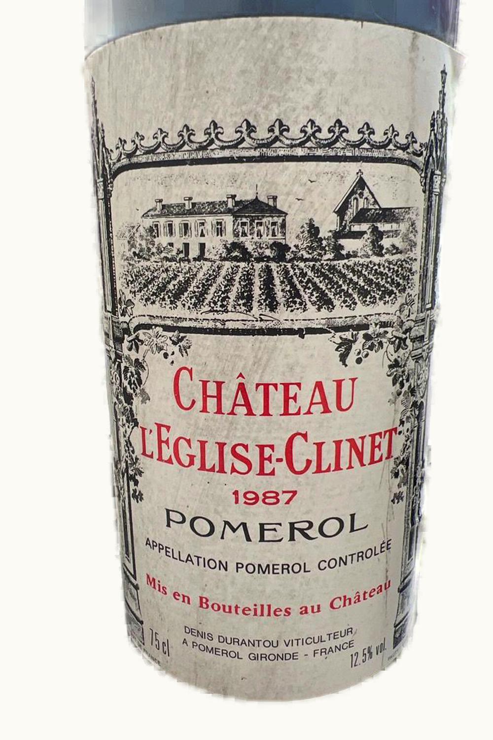 L'Église-Clinet L'Eglise-Clinet Pomerol Bordeaux, 1987