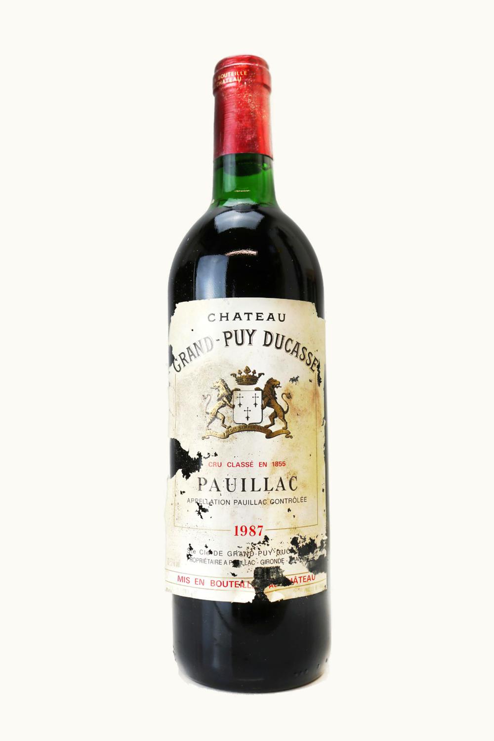 Château Grand-Puy Ducasse Château Grand-Puy Ducasse Pauillac Medoc Bordeaux, 1987