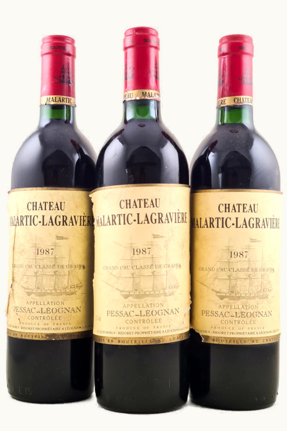 Château Malartic-Lagravière Château Malartic-Lagravière Pessac-Leognan Bordeaux, 1987
