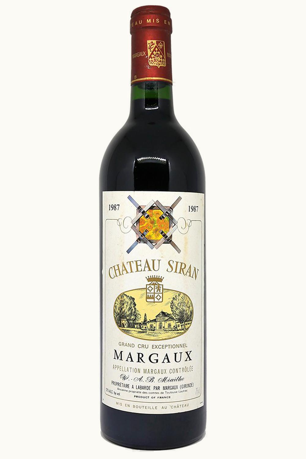 Château Siran Siran Margaux Medoc Bordeaux, 1987