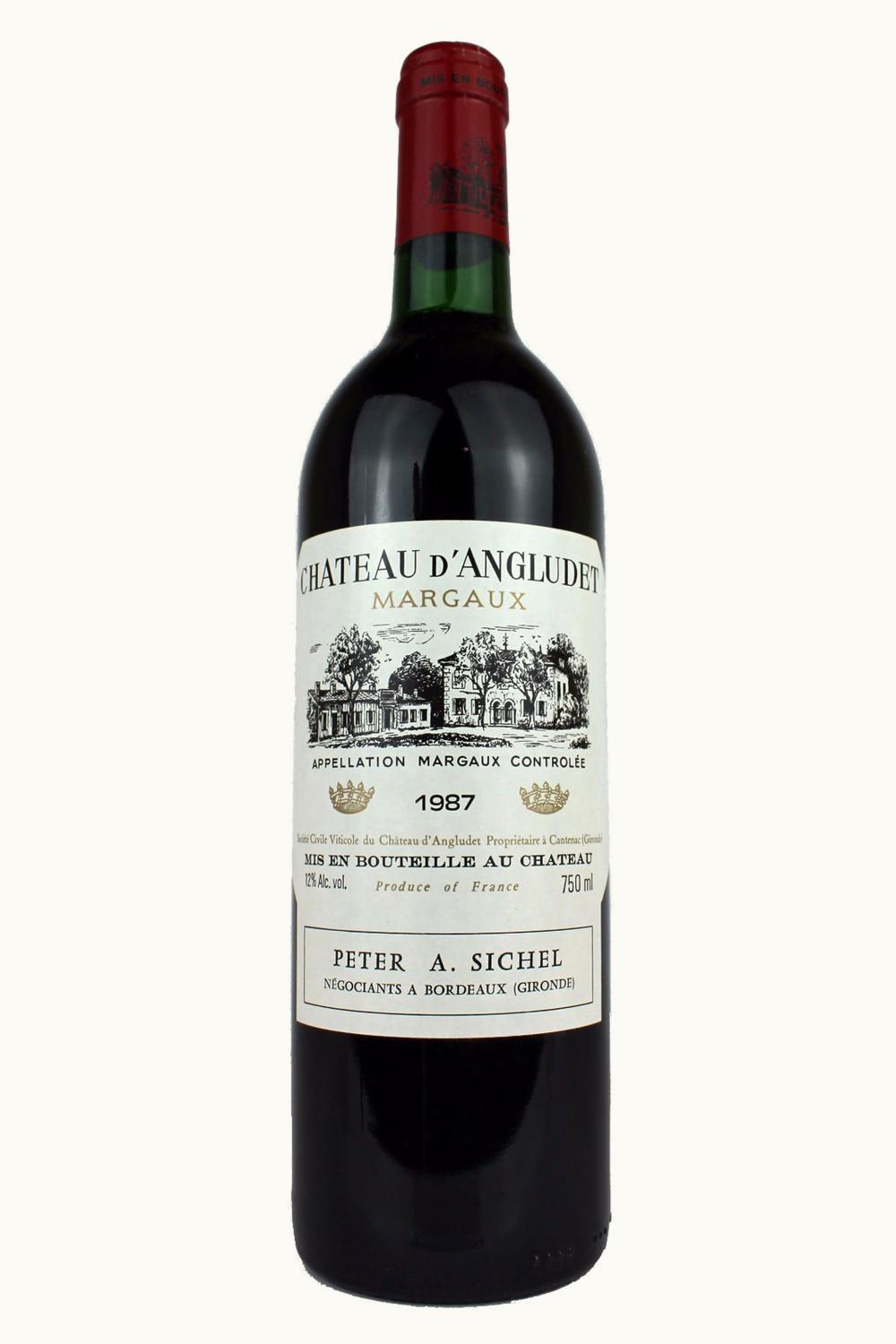 d'Angludet d'Angludet Margaux Medoc Bordeaux, 1987